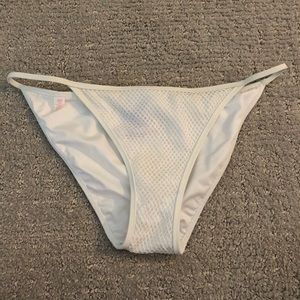 Victoria’s Secret White Mesh Bikini Bottom